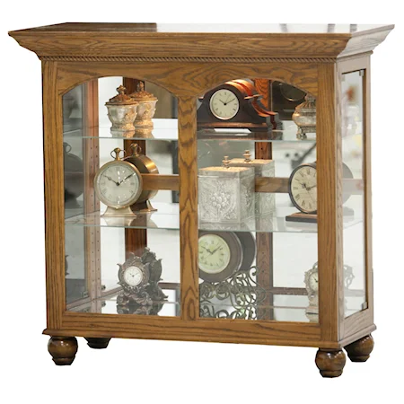 Double Arched Curio Cabinet with Side-Entry